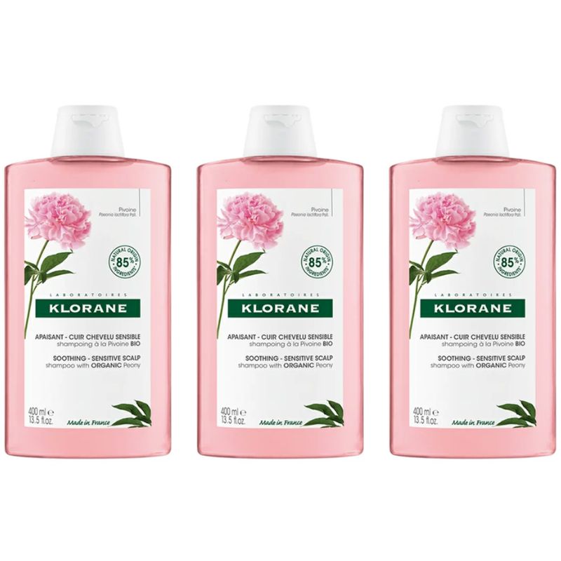 Klorane蔻蘿蘭 速效舒敏洗髮精400ml三入組【德芳保健藥妝】