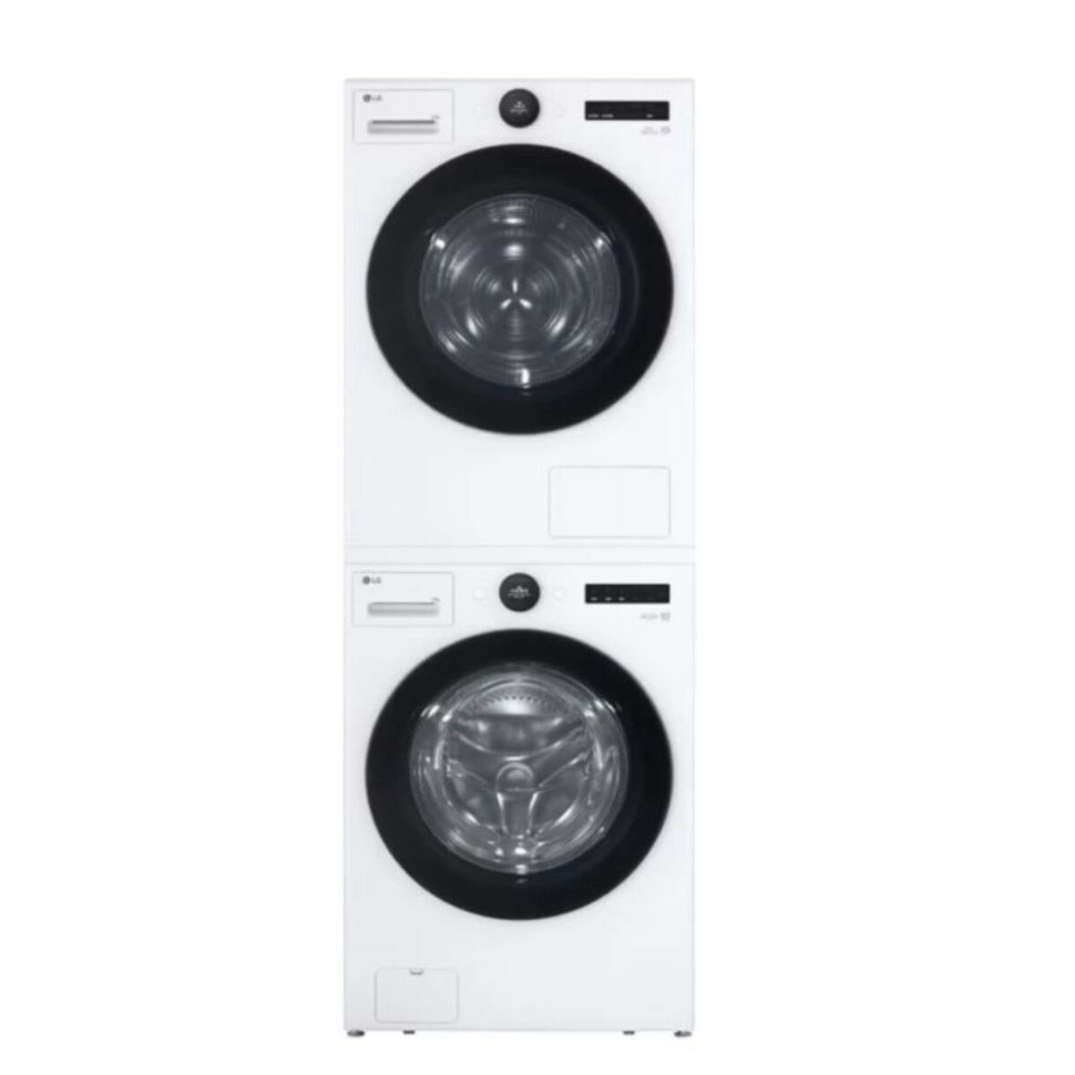 【LG 樂金】 洗乾衣機堆疊／蒸洗脫22公斤 AI 除濕式乾衣20公斤 [WD-S22FW+WR-20DW 冰瓷白] 送手沖壺【三井3C】