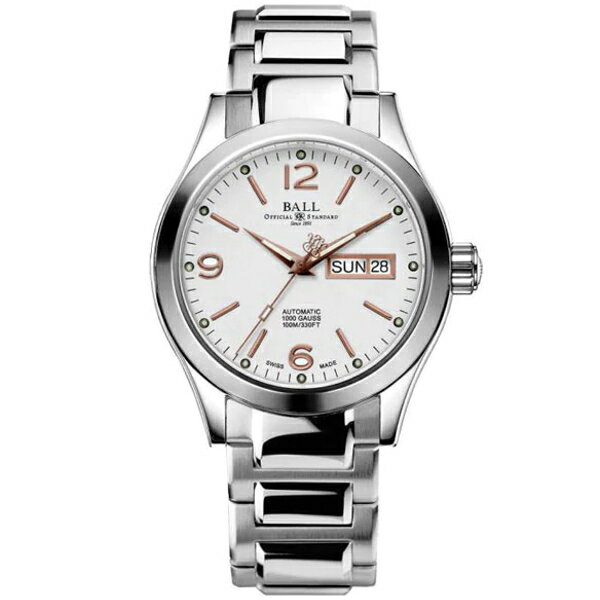 B3 BALL 波爾錶】 NM9126C-S14J-GY Engineer III 系列 俄亥俄州機械錶 / 白麵 40mm｜樂天全館特惠中★指定刷卡回饋10%
