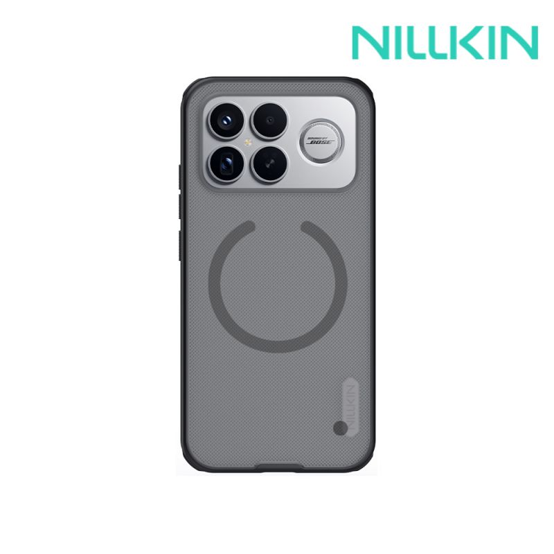 NILLKIN POCO F8 Ultra 5G 磨砂護盾 Pro 磁吸保護殼(透黑) 保護套 手機殼 磁吸殼 雙料殼 支援 MagSafe