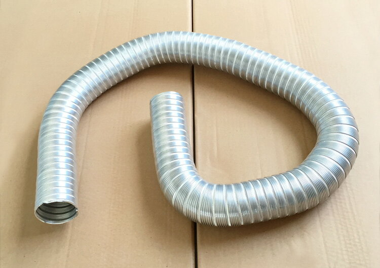热水器排烟管 鋁制波紋管熱水器排煙管浴霸通風管直徑50-120mm長度1-3米排氣管【MJ194373】