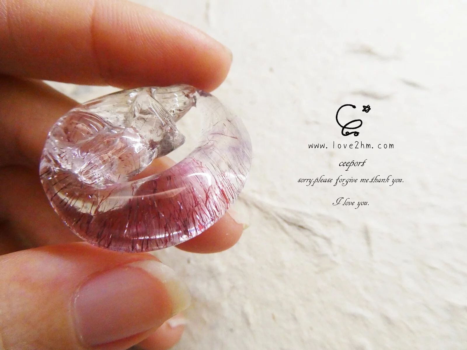 超級七礦月狐 超七水晶 水晶飾品 晶晶工坊-love2hm 26296