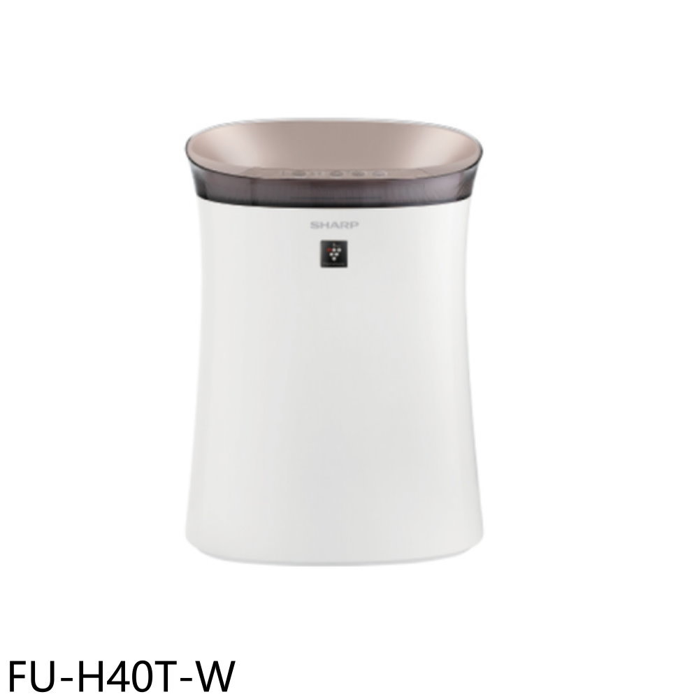 全館領券再折★SHARP夏普【FU-H40T-W】9坪白色空氣清淨機
