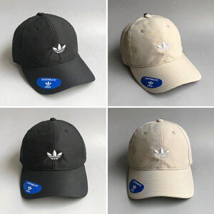 美國百分百【全新真品】Adidas 愛迪達 帽子 男女 配件 棒球帽 遮陽帽 電繡logo 輕量 黑色/卡其 AE97