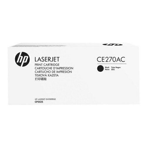 HP 黑色原廠碳粉匣(白盒) / 個 CE270AC 650A