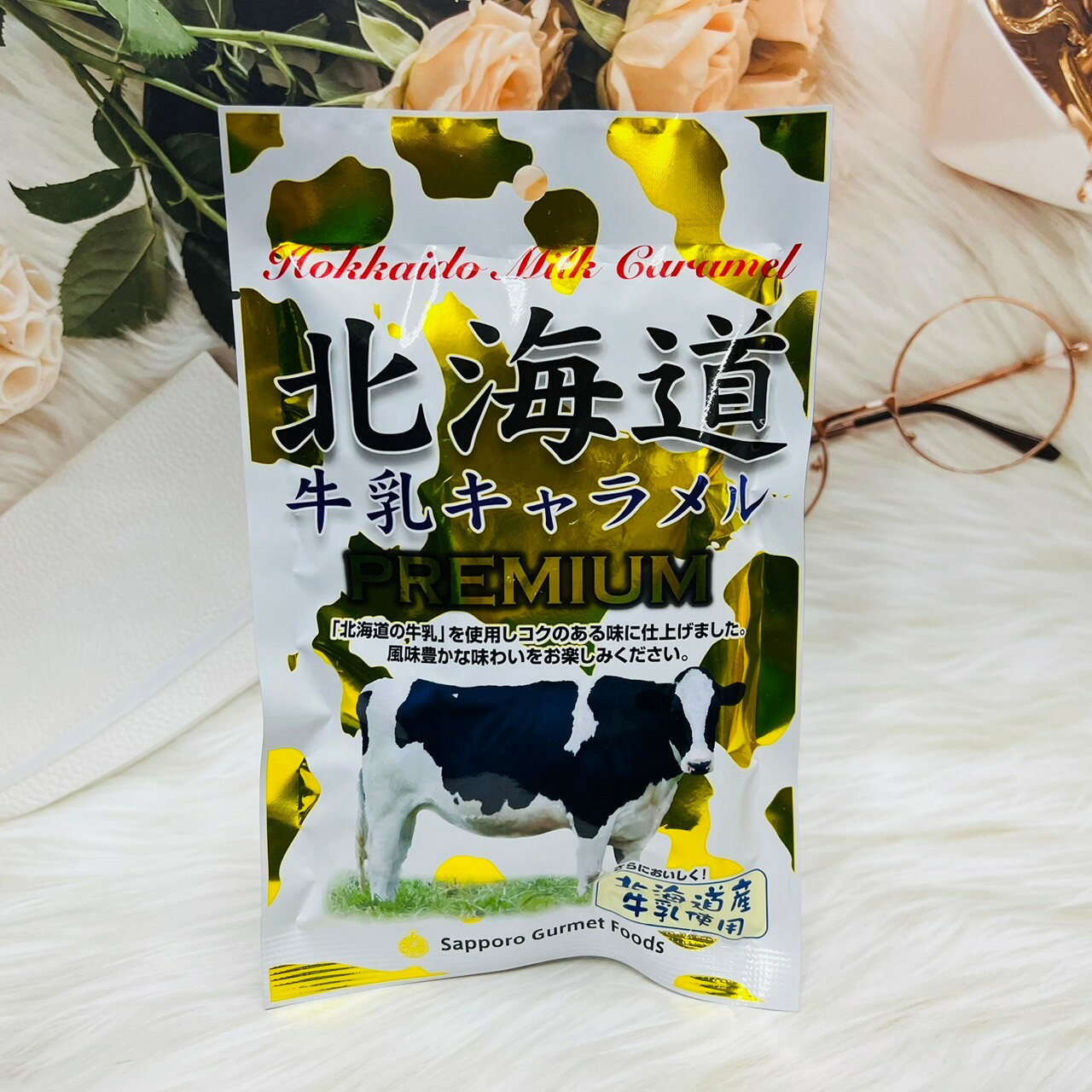 日本 旭川物產 PREMIUM 北海道牛奶糖 金袋牛奶糖 68g/300g 兩種包裝供選