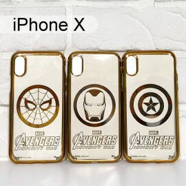 漫威 復仇者電鍍軟殼 iPhone X / Xs (5.8吋) 蜘蛛人 鋼鐵人 美國隊長【Marvel 正版】