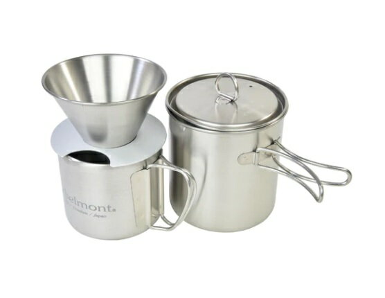 【【蘋果戶外】】belmont BM-350 咖啡手沖壺組(附收納袋) 日本製 285g 鈦金屬+鋁合金
