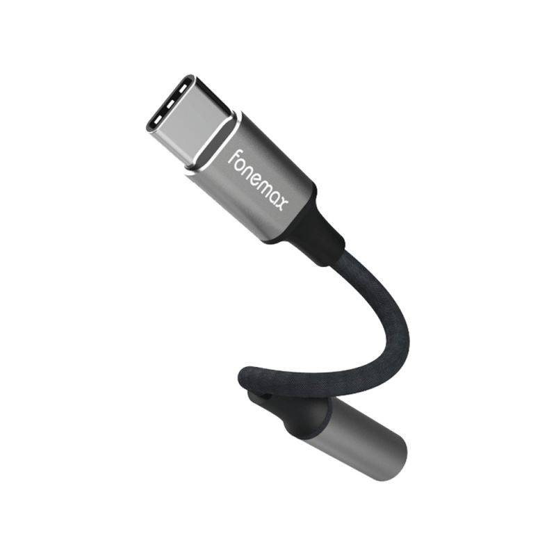 轉接線 Fonemax AT-01 Type-C 轉 3.5mm 轉接線 音源線 耳機線 數位解碼 高相容性【愛瘋潮】