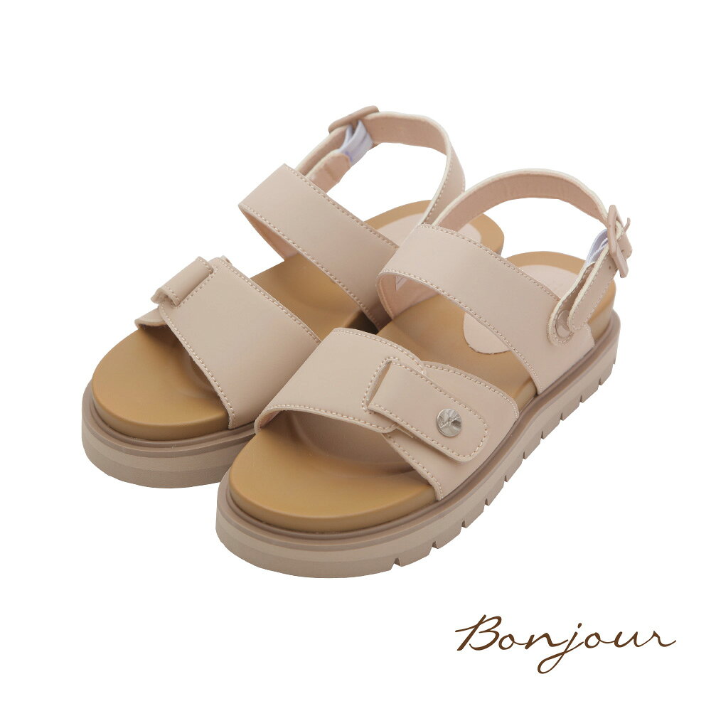 BONJOUR☆2WAY足弓支撐！抗水厚底晴雨涼拖鞋【B0665】5色 0