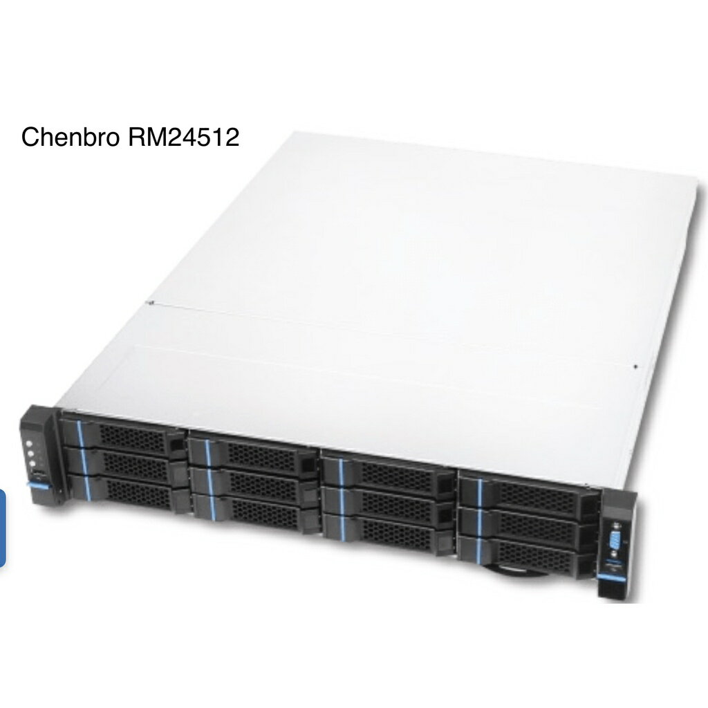 Chenbro 勤誠 2U 12Bay Single Processor rackmount Server 含POWE