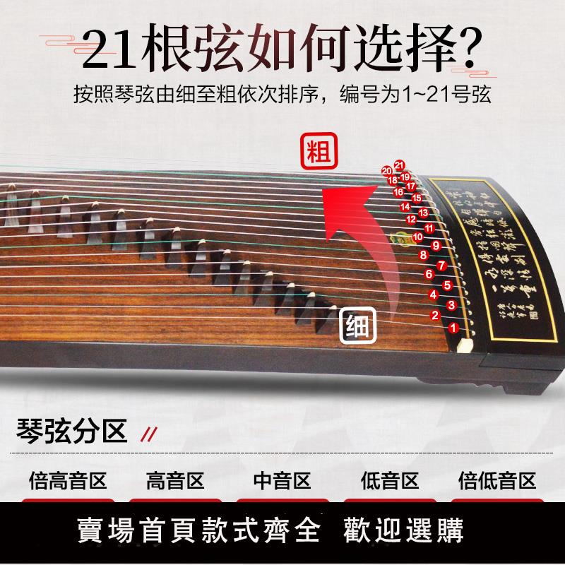 高品質超低價】愛麗絲古箏琴弦1-5弦1-21全套單根弦線鉉線通用