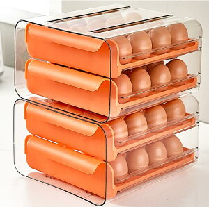 雞蛋架 抽屜式雞蛋收納盒冰箱用保鮮家用廚房雙層32格大容量放雞蛋盒子