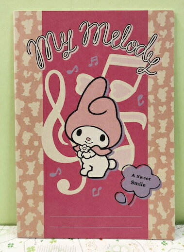 【震撼精品百貨】My Melody 美樂蒂 Sanrio 筆記本-粉音符#51546 震撼日式精品百貨