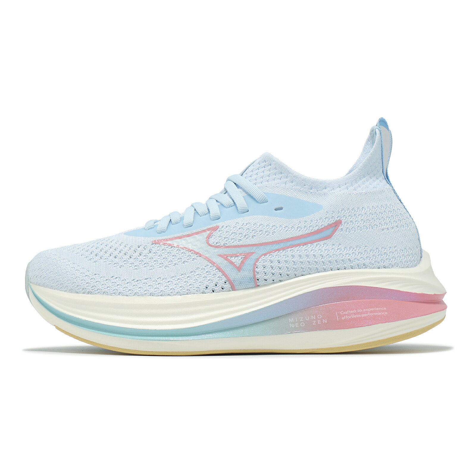 Mizuno 慢跑鞋 Neo Zen 女鞋 藍 粉紅 緩衝 路跑 運動鞋 美津濃 J1GD2591-75 0