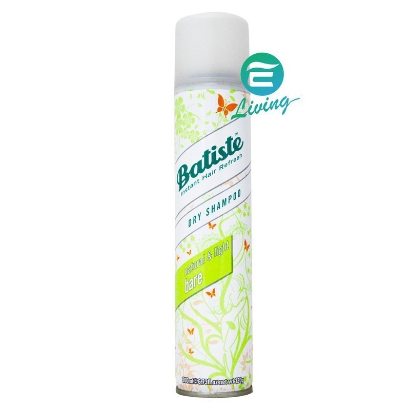 BATISTE DRY SHAMPOO bare 秀髮乾洗噴劑 200ml #29836【299免運領券再享折扣】