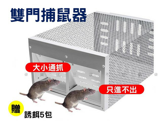 雙門捕米奇 神器 抓籠 小鼠 室內捉米奇神器 高靈敏 非黏鼠板 捕鼠洞 無毒 老鼠剋星 不傷鼠
