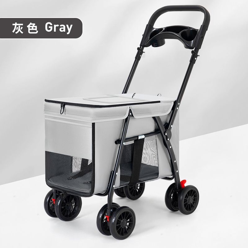 狗推車/提籠 免運開票/快速出貨 中型犬寵物推車貓咪狗狗輕便可折疊外出手推車溜貓遛貓遛狗專用車S026公司貨