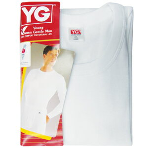 YG 羅紋長袖圓領衫YP500 M 白
