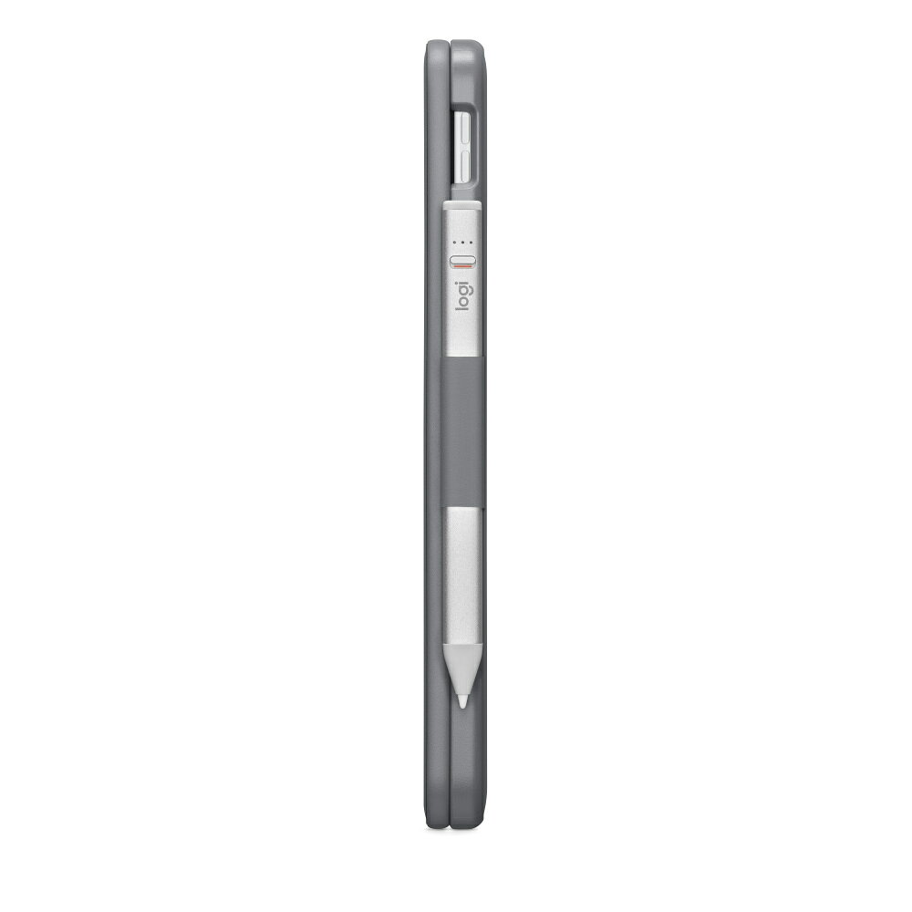 Logitech 羅技 SLIM FOLIO iPad 11 吋 (第 11 代，2025，A16) 鍵盤保護殼 – 英文, 灰
