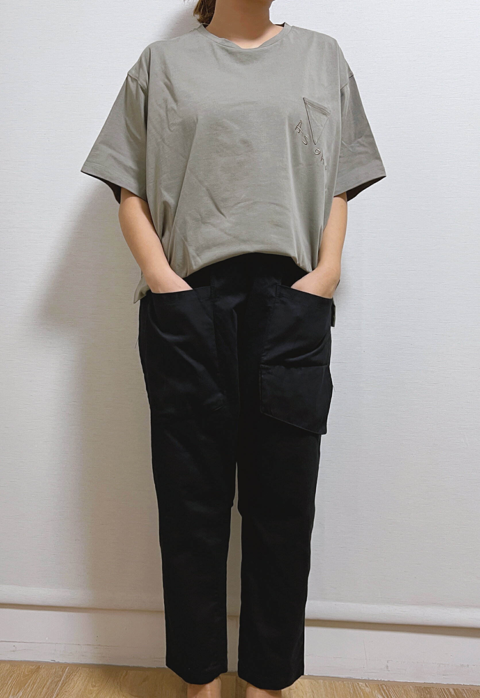 正韓  日系 百搭鬆緊彈力休閒褲 1