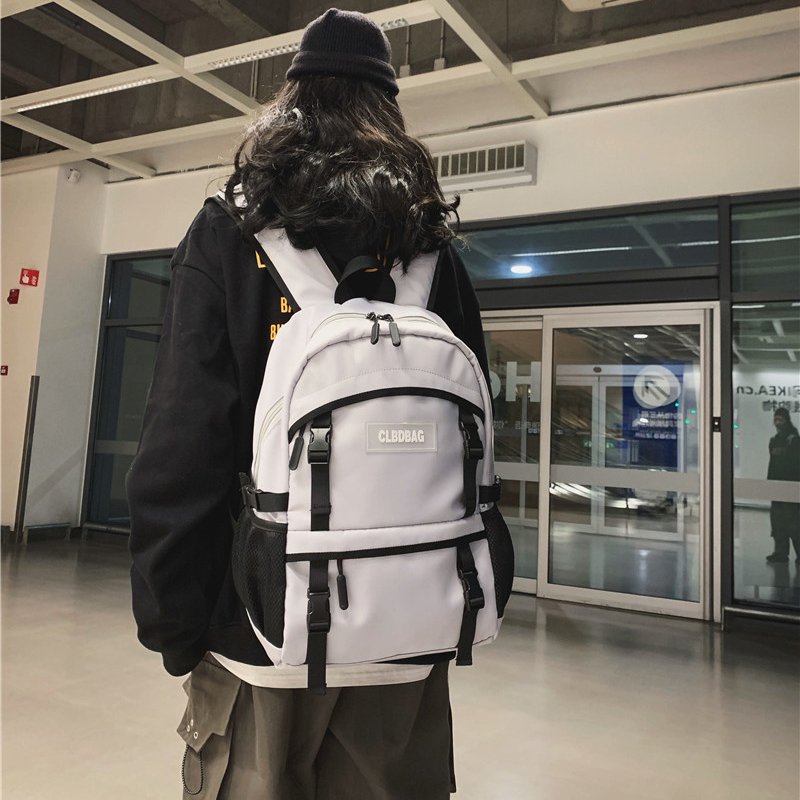書包男女韓版ins風簡約背包學生潮流時尚雙肩包電腦包