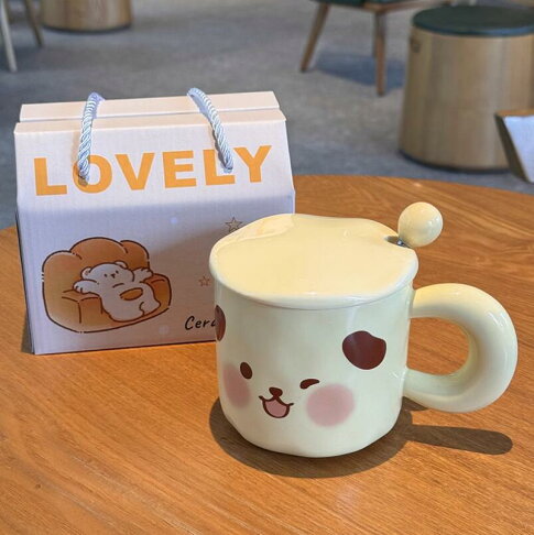 生日禮物女生可愛小豬杯子陶瓷馬克杯帶蓋送閨蜜實用伴手禮禮盒裝【繁星小鎮】 3