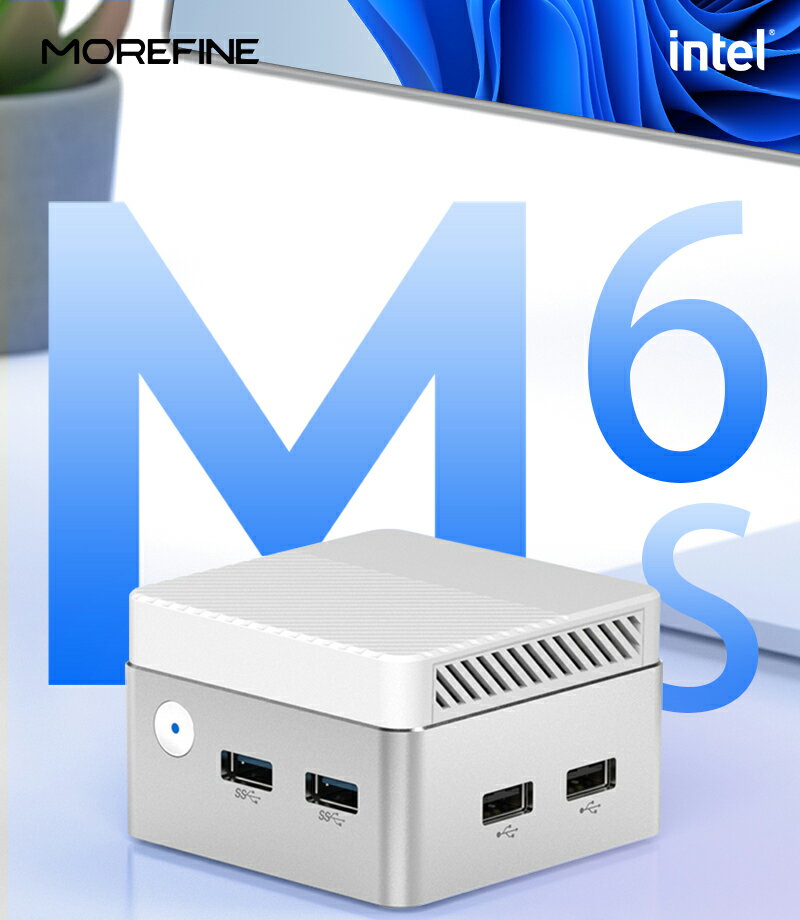 MOREFINE M6S (全功能Type-C版)迷你電腦(Intel N95 3.4GHz) - 8G/(256G) (512G) (1TB) 小主機 小桌機 雙螢幕輸出 WIN11