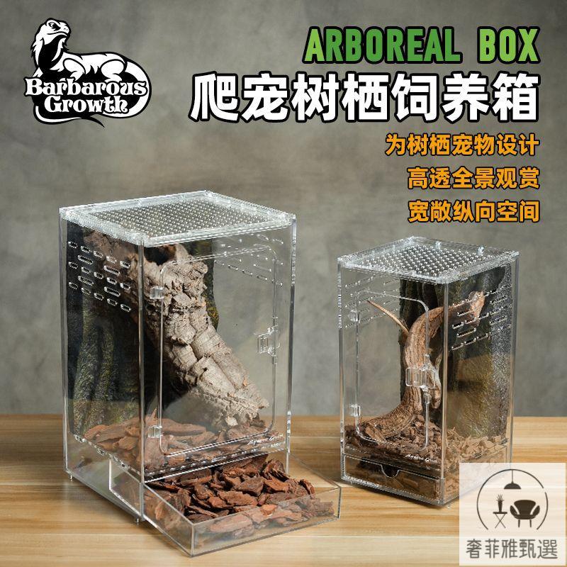   速發 爬寵亞克力飼養盒爬蟲豹紋捷角守宮蜥蜴角蛙蜘蛛蛇防水透明缸 PDD-39 出貨