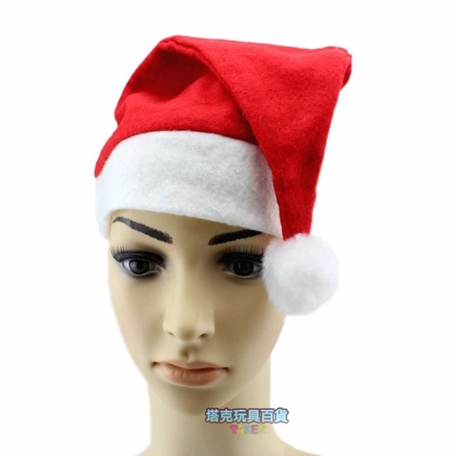 聖誕節 聖誕帽 聖誕帽子(不織布) 聖誕節帽子 耶誕帽 聖誕老人帽子 成人 兒童均可【塔克】