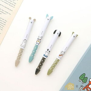 CCOMANG 雙色原子筆 0.7 原子筆 雙色筆 筆 文具 可愛 韓國文具【金興發】