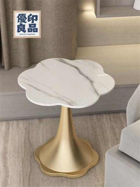 工廠現貨 茶几 邊桌 茶幾桌 沙發邊幾 創意沙發邊幾輕奢角幾客廳邊桌簡約酒店床頭櫃圓桌圓形巖板小茶幾工廠直銷 可開發票 全館折扣 售後保障y554