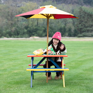 名宿布景幼兒園家具露營地風桌椅戶外野餐椅子凳小孩朋友兒童桌椅 全館免運