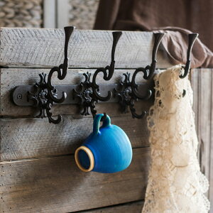 掬涵 鑄鐵古典裝飾掛鉤 墻鉤 花園庭院戶外雜貨ZAKKA美式復古