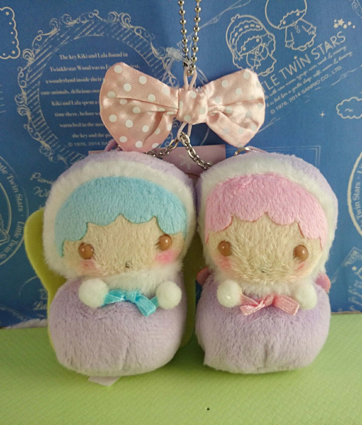 【震撼精品百貨】Little Twin Stars KiKi&LaLa 雙子星小天使 絨毛鎖圈 娜娜+奇奇 震撼日式精品百貨