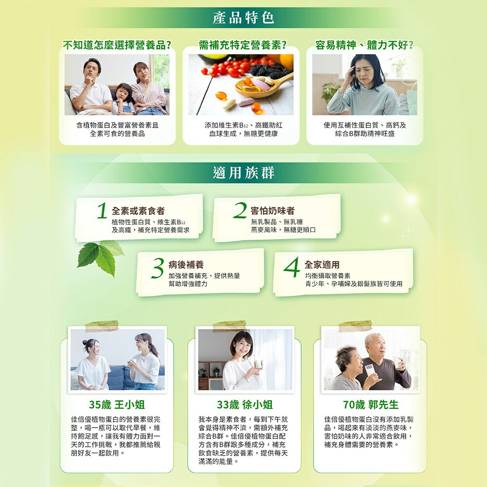 ＵＴＯ｜佳倍優 植物蛋白B12+高鐵 (無糖口味)  全素配方 24罐 高蛋白 健身 免運/台灣公司貨/開立發票 3