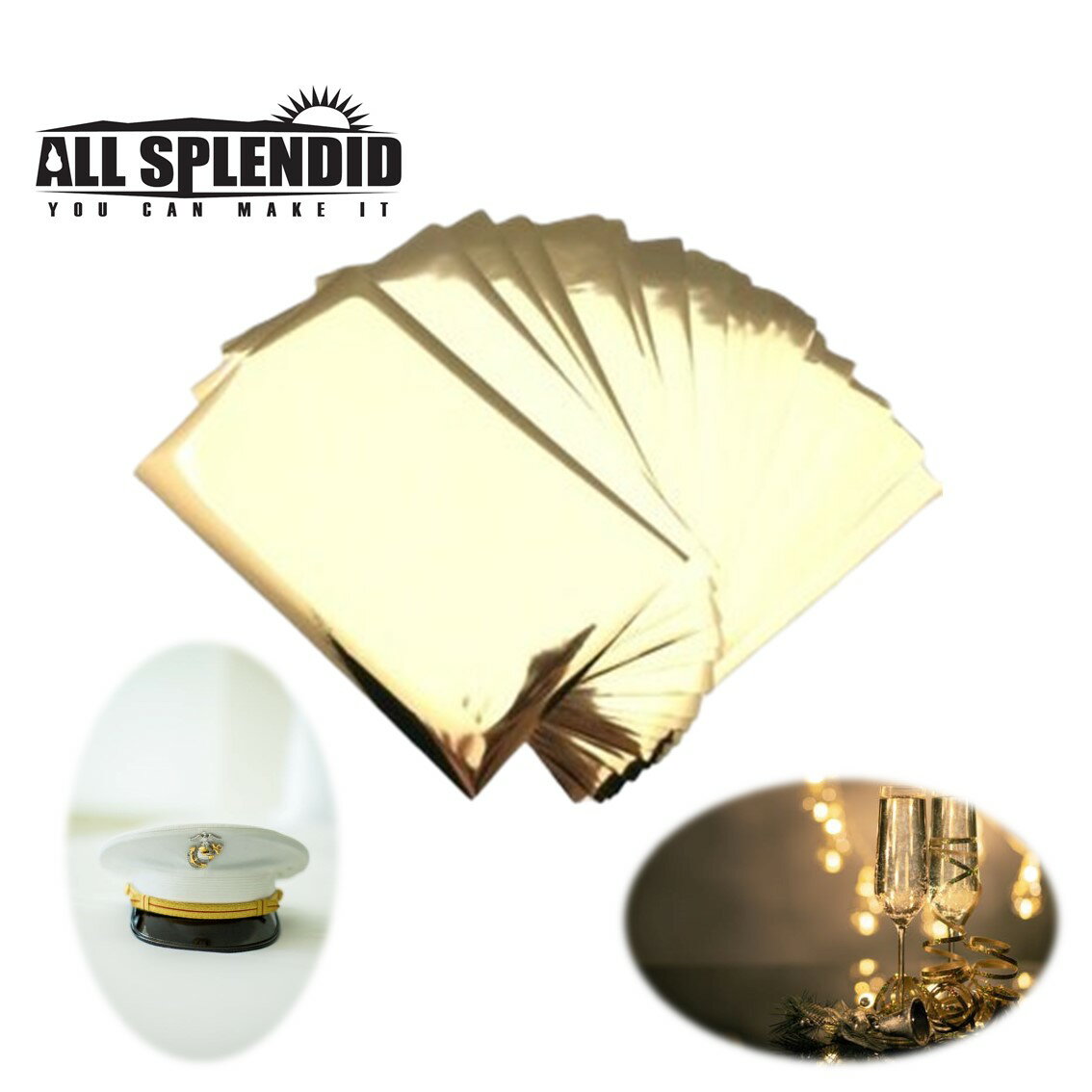 ALL SPLENDID【高級燙金專用紙】金色/ 銀色(二擇一) - 名片燙金 包裝燙金 皮革燙金 美術DIY Gold stamping【領券滿額再折千8/31止】