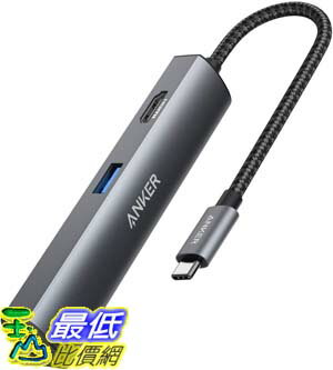 [現貨4組出清dd] Anker A8338 5合1 USB-C Hub 乙太網路轉接器 4K HDMI + 3x USB 3.0 USB-A 適 iPad MacBook Pro_PP5