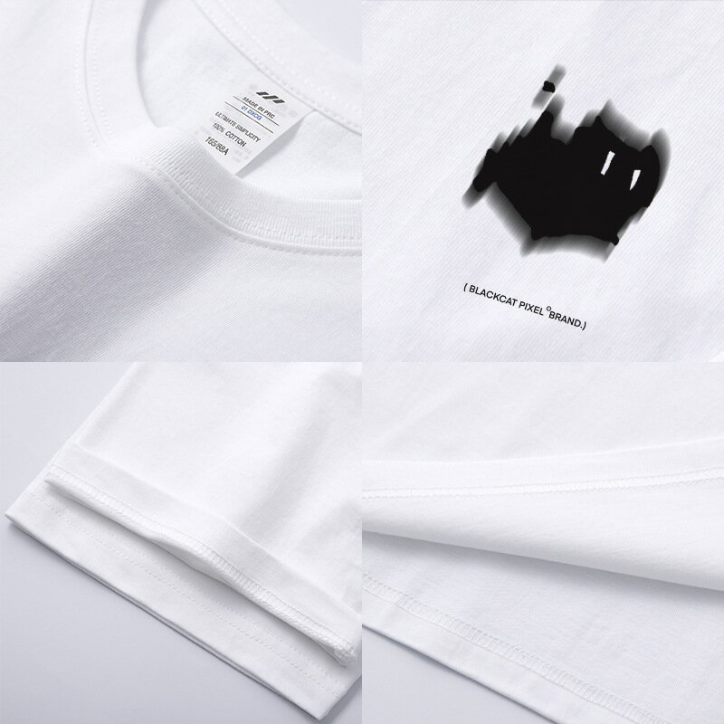 【喜挖】短袖t恤男動物卡通印花純棉圓領寬鬆半截袖夏季簡約休閒男裝上衣 3