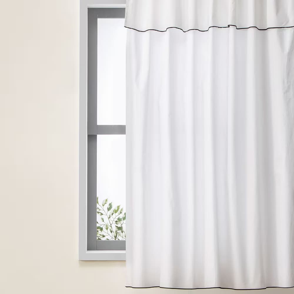 【DECO HOME商品】純棉素色隔簾 DH131 115×220 NITORI宜得利家居