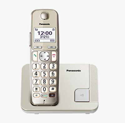 國際 Panasonic DECT中文顯示數位無線電話KX-TGE210TW(香檳金) /嬰兒監視功能(需擴充子機)