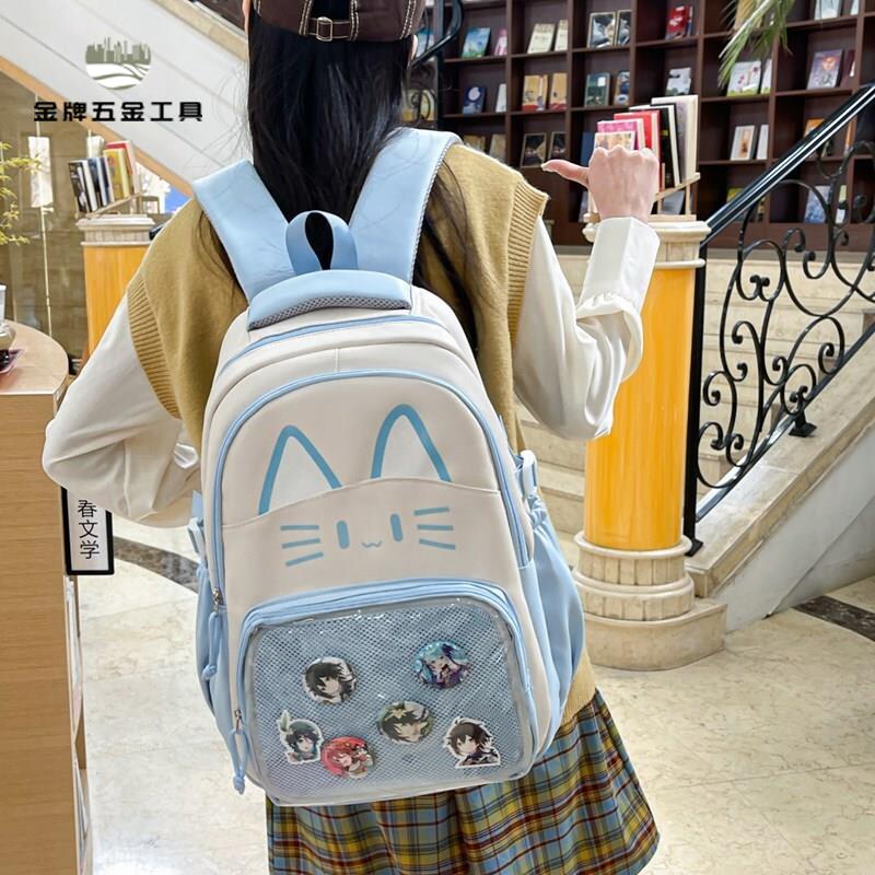 書包女高顏值 女孩可愛2025新款雙肩包背包wj7172