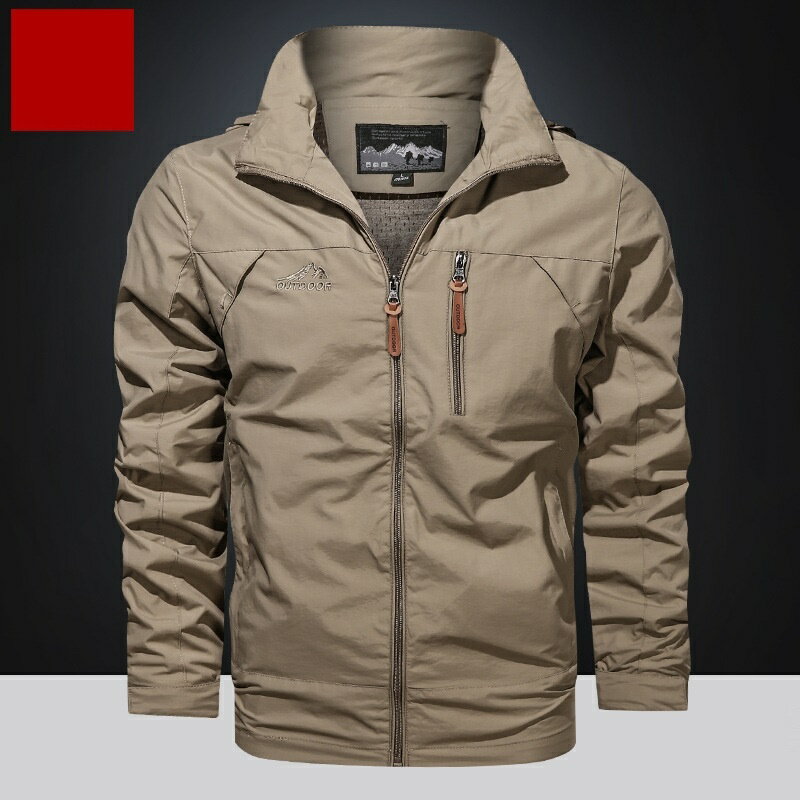 【巴黎精品】現貨+預購 軍裝外套復古工裝古著-連帽防風抗皺機能男夾克5色a1hg17