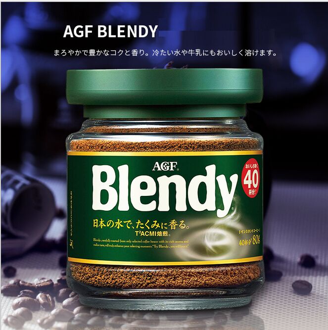 【領券滿額折100】 日本-AGF Blendy即溶黑咖啡粉-80g瓶