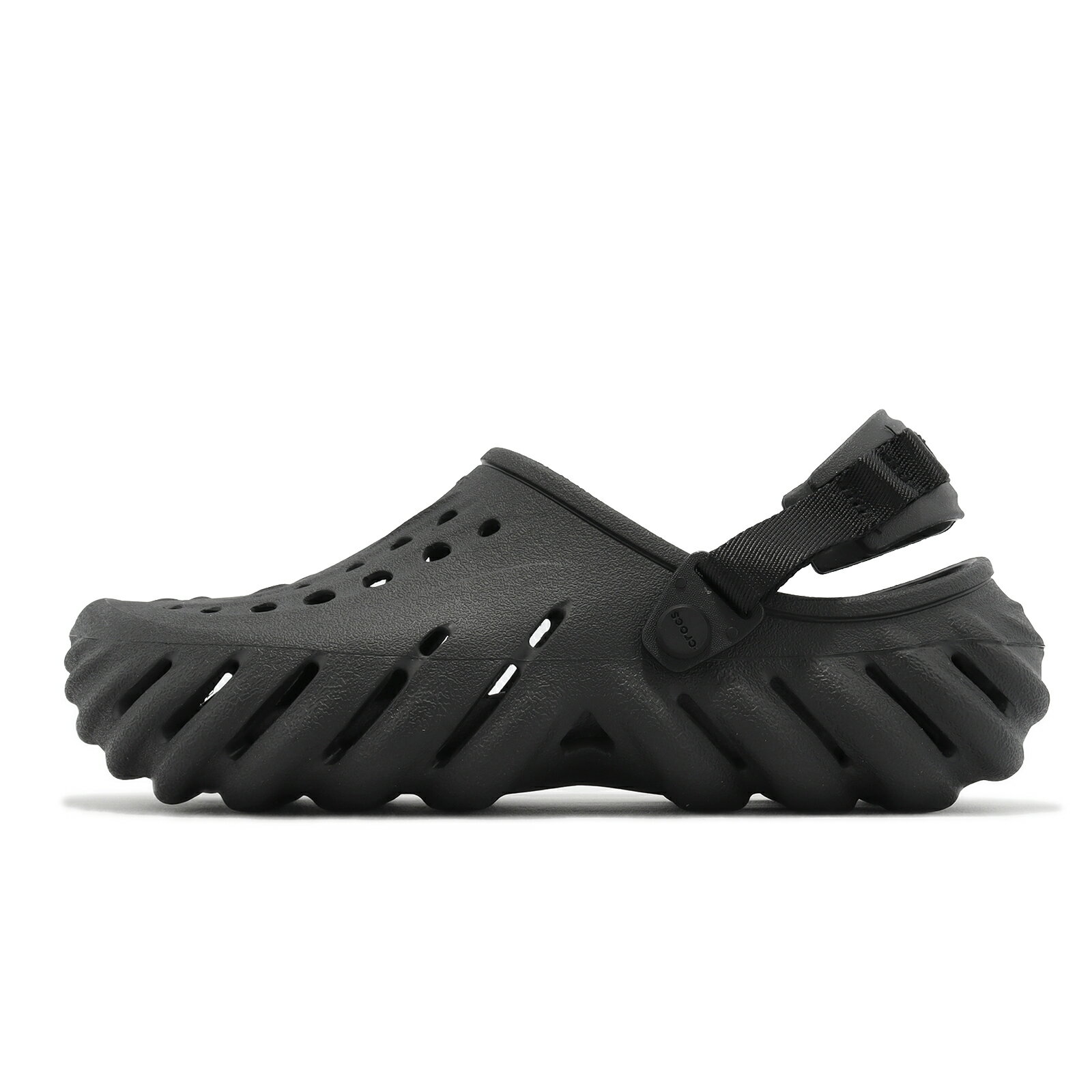 Crocs 洞洞鞋 洞洞鞋 Echo Clog 黑 輕量 防水 男鞋 女鞋 波波克駱格 卡駱馳 207937001