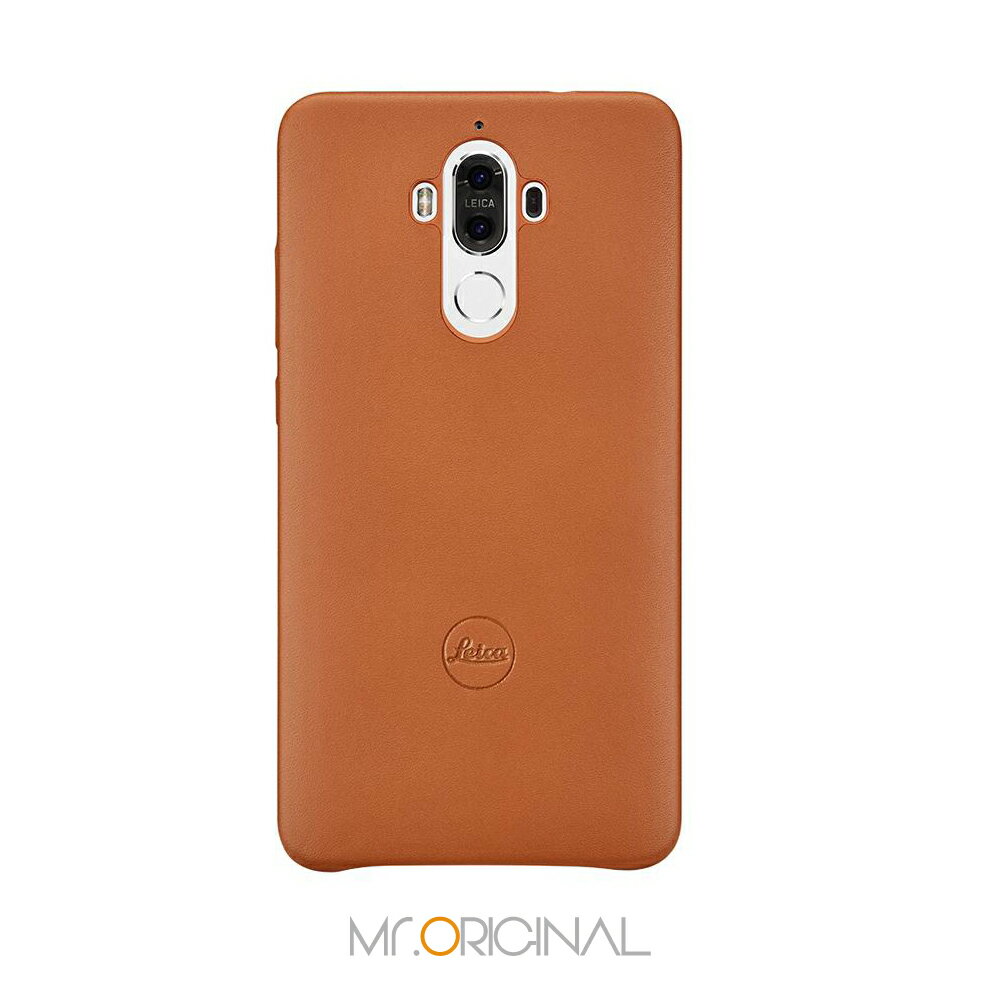HUAWEI 華為 Mate9 原廠 徠卡定製牛皮保護殼 棕色 (盒裝)