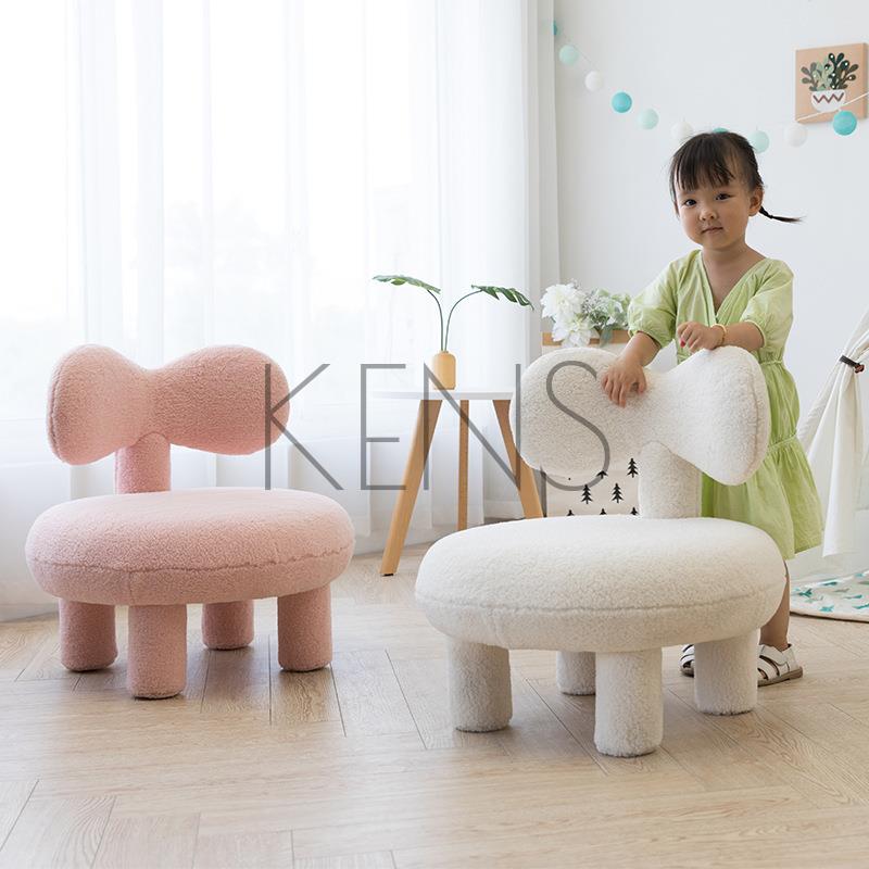 沙發凳 凳子 北歐創意小沙發寶寶仿羊羔毛TY休閑椅客廳設計師款換鞋凳矮凳