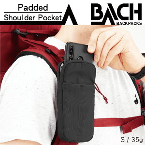 BACH Padded Shoulder Pocket 方形肩帶手機包 297075 黑色S / 城市綠洲(登山背包、登山包、後背包、巴哈包、百岳、郊山、攀登、縱走、長天數)