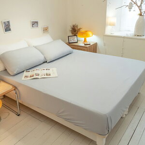日系簡單｜ONE SIZE涼感床包/枕套 布料彈性佳 適用雙人/加大 棉床本舖