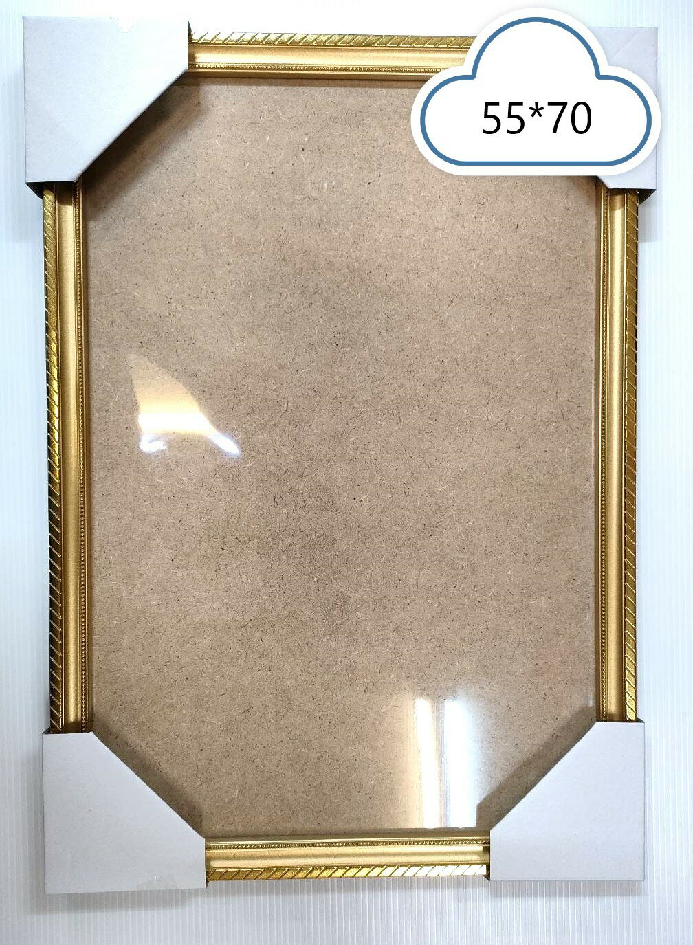 拼圖木框 - 台灣製721優質金色木框 (適用作品尺寸：55*70公分)